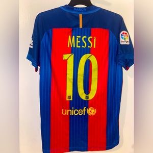 Lionel Messi Nike Qatar Airways Barcelona Jersey